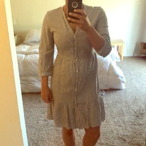 Button up dress pin stripe